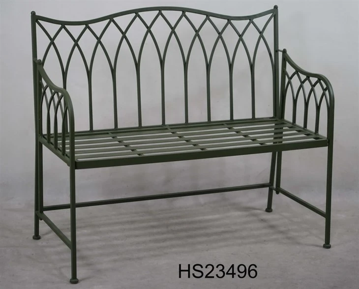 Patio Garden Bench With Steel Frame