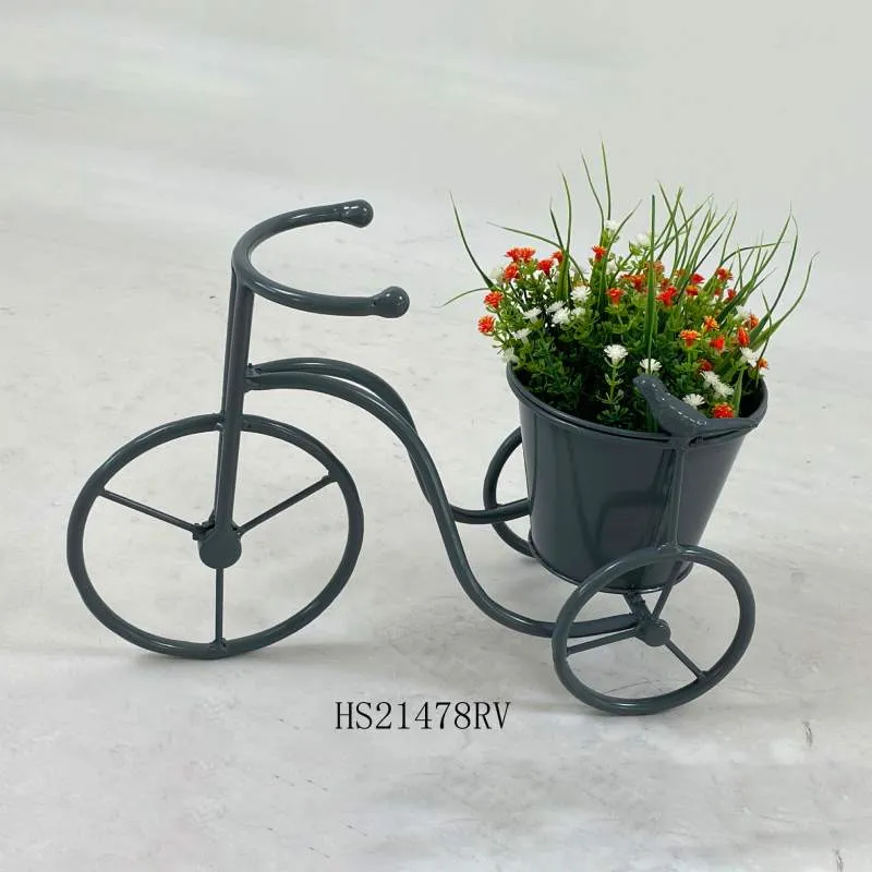 Qushlar bilan bezatilgan metall velosiped zavodi ushlagichi